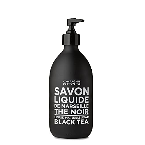 Liquid Marseille Soap with Black Tea - 16.7 Fl Oz, Refillable Hand & Body Wash - Provence