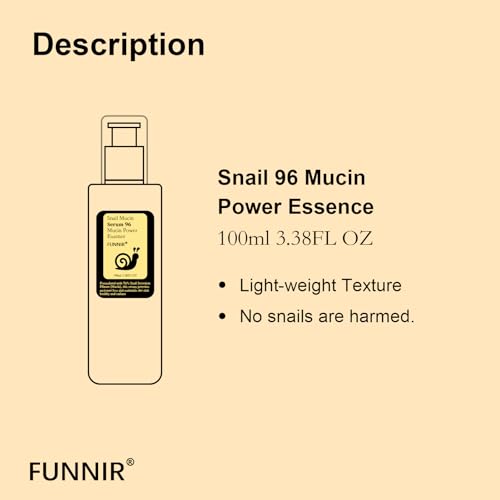 Snail Mucin Serum 96% Hydrating Face Serum for All Skin Types - 200ml