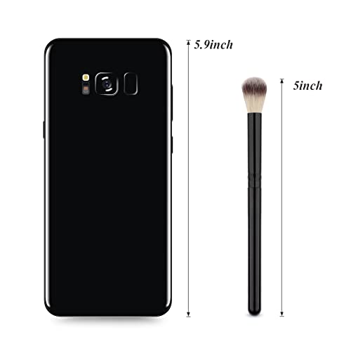 40Pcs Black Fluffy Lash Shampoo Brush Set for Eyelash Extension Cleaning