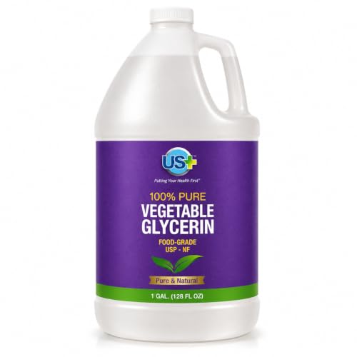 US+ Vegetable Glycerin Food Grade USP 1 Gallon - Pure Natural Moisturizer & DIY Ingredient