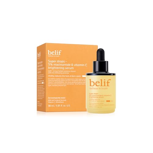 Belif Niacinamide 5% & Vitamin C Serum for Brightening & Skin Clarity 1oz