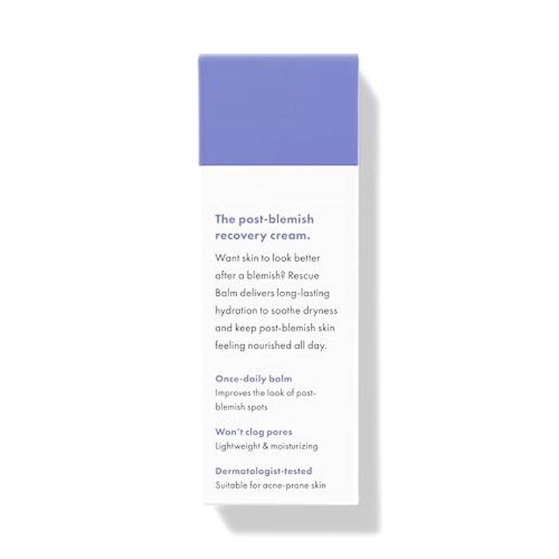 Hero Cosmetics Rescue Balm (New Formula)-The Post-Blemish Cream to Boost Hydration and Improve the Look of Post-Blemish Marks. Derm-Tested. New Formula. Won¡¯t Clog Pores. 15mL