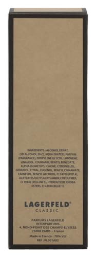 Karl Lagerfeld Amber Eau De Toilette Spray 1.7 Oz Men’s Fragrance