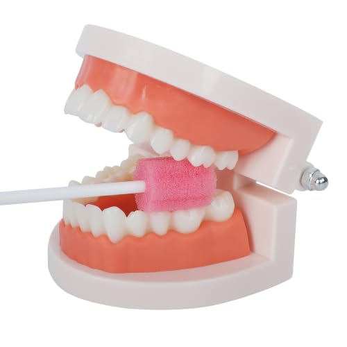 Qyoswab Safety Oral Swabs 250 pcs - Gum-Protective, Individually Wrapped, Unflavored, for Elderly & Dry Mouth Relief