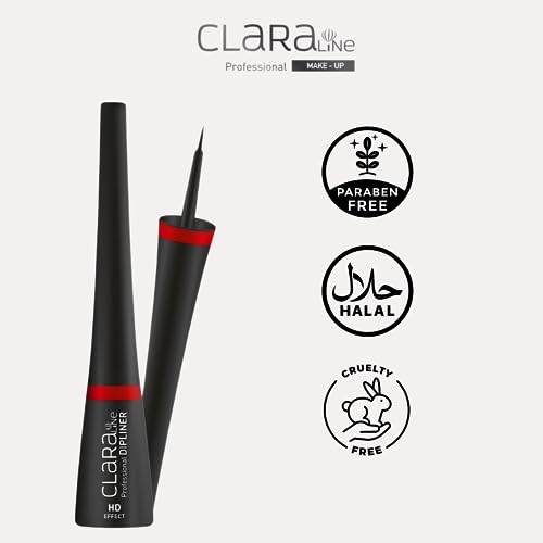 Black Dipliner, Longwearing with Ultra-Fine Tip Applicator, Cruelty-free, Paraben-Free, Long Lasting, Easy-to-Apply Liner Brush, Gift for Women,1 Count