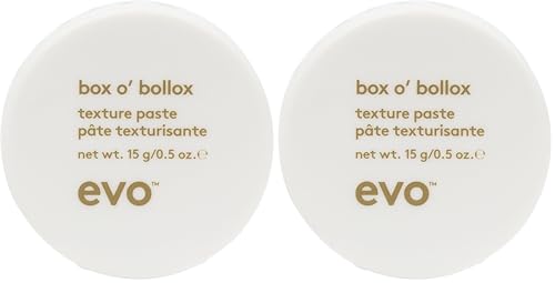 EVO Box O' Bollox Texture Paste - 0.53 Ounce Pack of 2, Strong Hold, Matte Finish