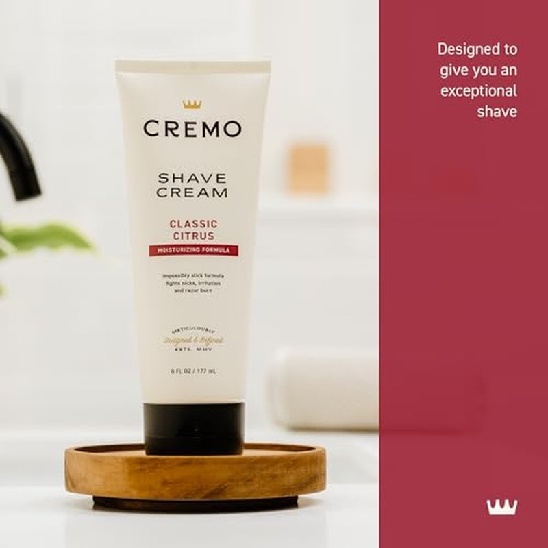 Cremo Shaving Cream Mens, Astonishingly Superior Ultra-Slick Shaving Cream for Men, Fights Nicks, Cuts And Razor Burn, 6 Fl Oz (2 Pack)