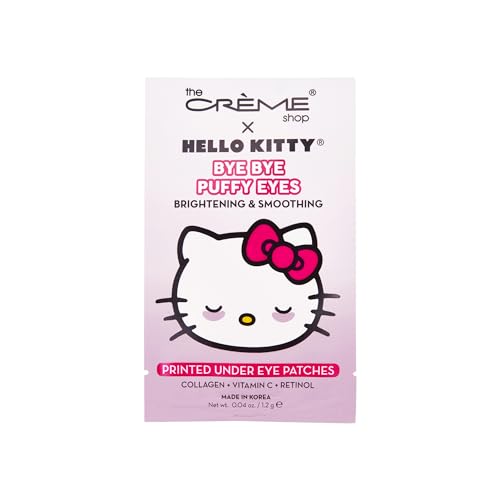 The Cr?me Shop Hello Kitty Bye Bye Puffy Eyes Under Eye Patches, Korean Eye Mask - 3 Pairs