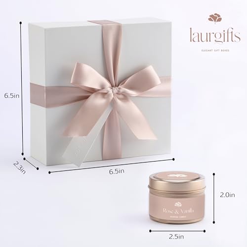 Gift Basket for Mom ? Birthday & Christmas Small Spa Box ? Relaxing Mom Gift Set with Candle, Soap & Wax Melts ? Perfect Xmas, Holiday or Birthday Present