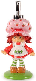 Kids Soap Dispenser - Strawberry Shortcake Resin Hand Pump for Bathroom & Kitchen - Multi