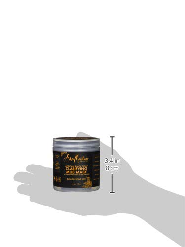 African Black Soap Clarifying Mud Mask for Acne-Prone Skin - 6 Oz