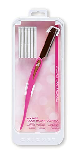 Hair Cutting Razor with 6 Stainless Steel Blades - Pink Hey Rosie Variation
