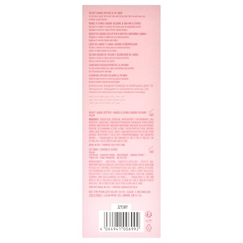 Velvet Lip Kit - 700 Bare by Kylie Cosmetics for Women - 2 Pc 0.10 oz Velvet Liquid Lipstick, 0.03 oz Lip Liner