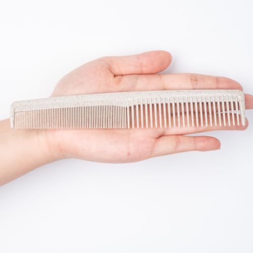 Disposable Wheat Straw Hair Combs Bulk 100 Pack - Light, Durable & Gentle on Scalp