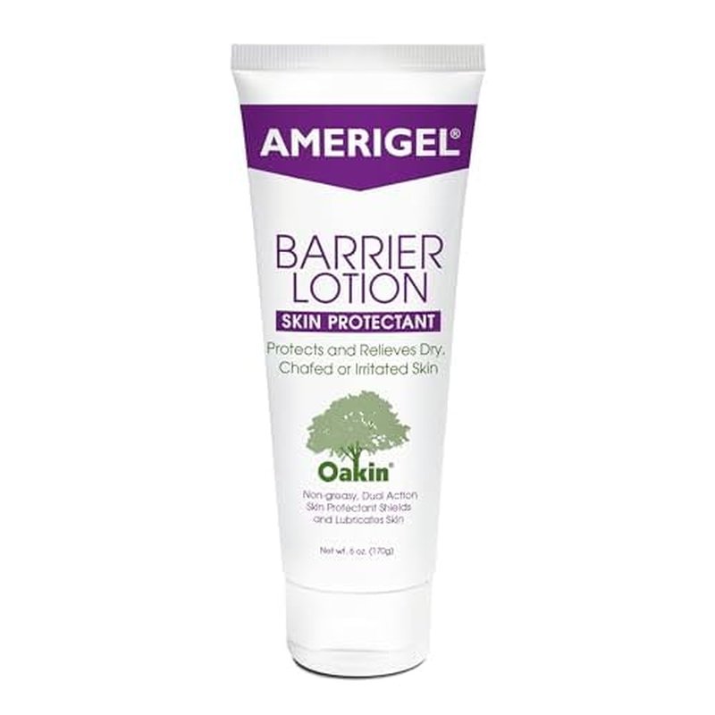 AMERIGEL Total Day & Night Skin Care Bundle - Care Lotion Hypoallergenic Moisturizer & Diabetic Skin Care (6 oz.) - Barrier Lotion Skin Protectant To Protect Chafed Skin (6 oz.)