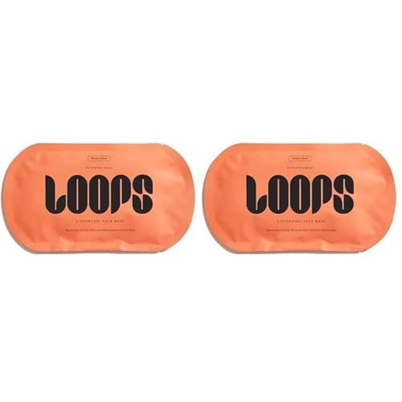 LOOPS WEEKLY RESET - Rejuvenating Hydrogel Face Mask - Rejuvenate, Hydrate, Refine and Visibly Plump for Youthful Glow - Super Moisturizing and Pore Refining - Reduces Signs of Puffiness - 1 Pc