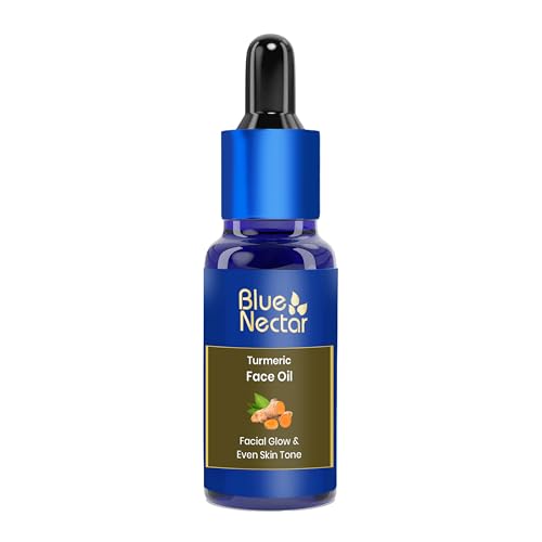 Blue Nectar Turmeric Face Oil - Ayurvedic Nourishing Serum with 16 Herbs