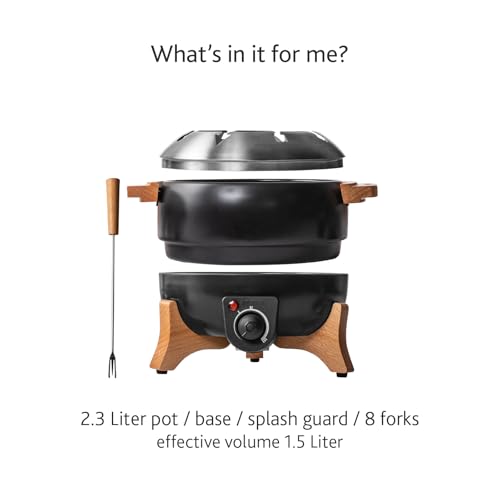 Electric Fondue Set Party Version - 2.4 Quart with Adjustable Temperature