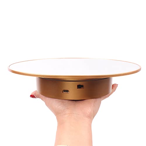 Motorized Rotating Display Stand 25cm for Mannequin Head & Wigs - 360 Degree Turntable