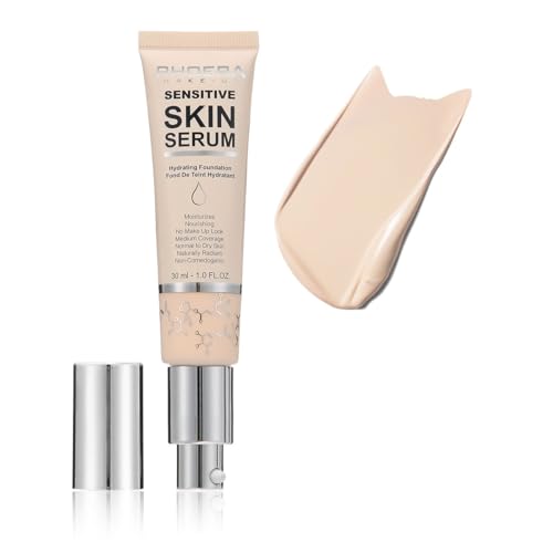 PHOERA Hydrating Serum Foundation,Flawless Full Coverage and Hypoallergenic Makeup Base Foundation. (N01 Porcelain, norm)