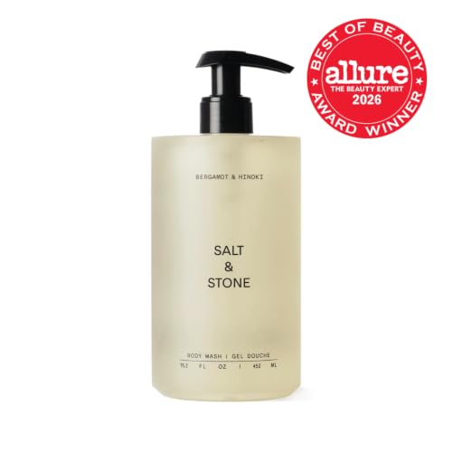Salt & Stone Bergamot & Hinoki Body Wash 15.2 fl oz - Unisex Hydrating Shower Gel