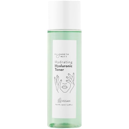 Elizabeth Mott Hydrating Hyaluronic Toner - 2?in?1 Serum & Toner Hyaluronic Acid & Antoxyl Extract - Lightweight Korean Skincare for Hydration, Pore Minimizer & Glow ? Vegan & Cruelty-Free, 150?ml