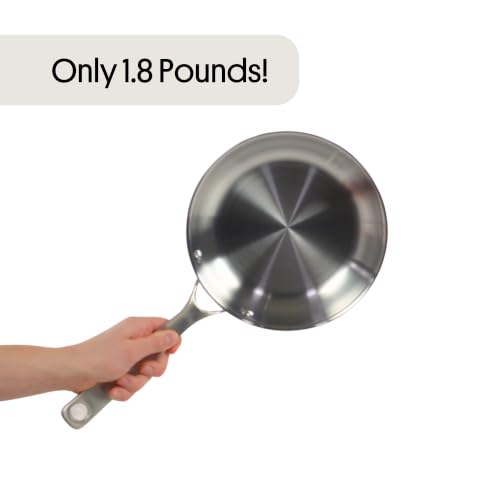 8.5 Inch Carbon Steel Frying Pan - Classic Carbon Clad® Gen 1, Lightweight & Seasonable