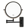 Nicesail Orb 1X/10X Magnifying Makeup Mirrors for Wall Mounted Makeup Mirror 8 Inch, Double-Sided 10x Magnifying Mirror Wall Mount, Oil Rubbed Bronze (8 Inch, 10X)