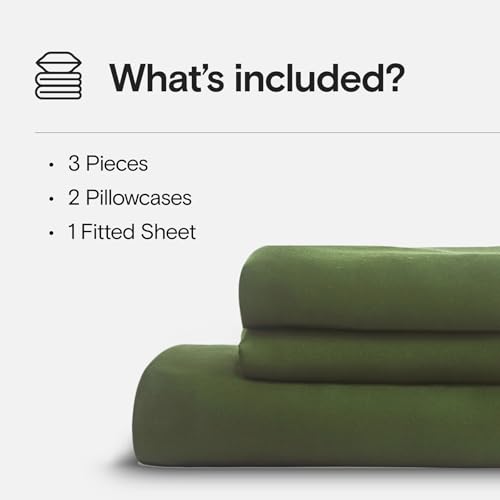 Organic Bamboo Viscose Sheet Set - King No Top Sheet - Forest