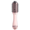 L'ANGE HAIR Le Volume 2-in-1 Titanium Blow Dryer Brush | Hot Air Brush for Hair Drying & Styling | Ionic Oval Barrel for Smooth, Frizz-Free Volume | (Blush ? 60mm)