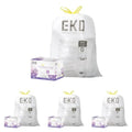 EKO 21 Gallon Drawstring Trash Bags Pack of 4 - Lavender Scented Heavy-Duty Garbage Bags
