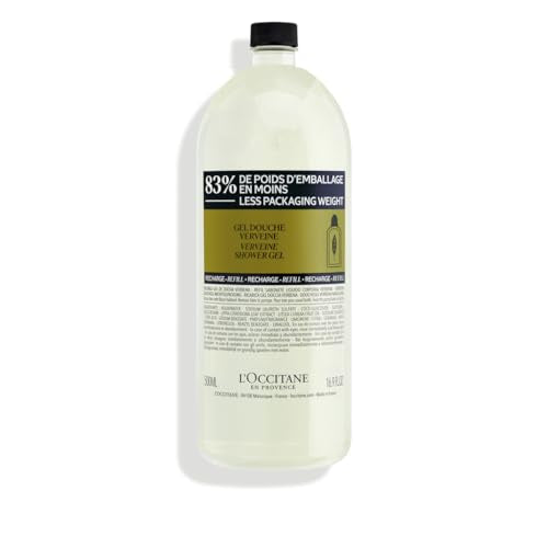 L'OCCITANE Verbena Refill Body Wash - 16.9 Fl Oz, All Skin Types, Lemon Scent