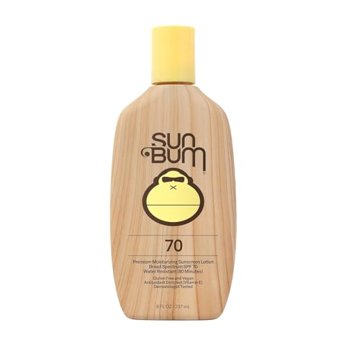 Sun Bum SPF 70 Sunscreen Lotion - Vegan, Hawaii 104 Compliant, Moisturizing UVA/UVB, 8 oz Pack of 2