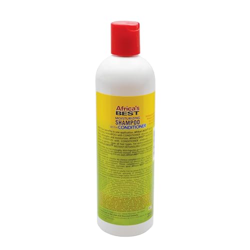 Africa's Best Moisturizing Shampoo With Conditioner, 12 Oz,Green,1-108-12-1200