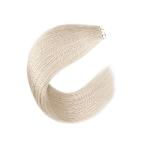 Silky Straight Tape-In Hair Extensions - 100% Remy Human Hair, Blonde 14 Inch, 50g