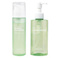 PONGDANG Pore Deep Clean Double Cleansing Duo: Cleansing Oil & Bubble Cleanser Set, Sebum Care, Makeup and Blackhead Remover | Korean Skin Care