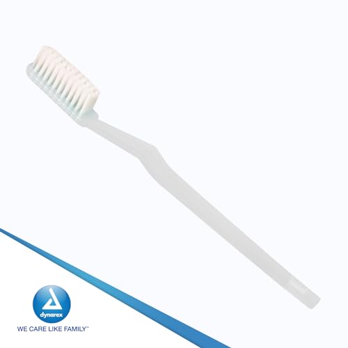 Dynarex Adult Toothbrushes, 144-Count Pack, 30 Tuft – Hospital/Institutional Grade