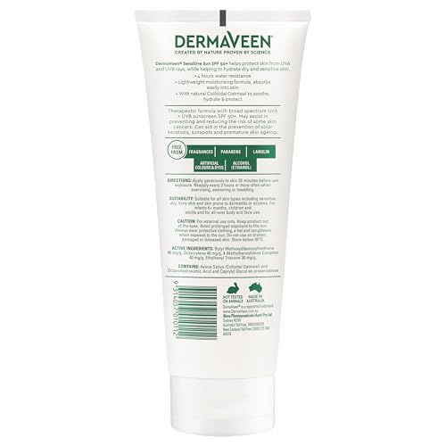 Dermaveen Revive & Protect SPF50+ Body Moisturiser 200g - Water-Resistant Sun Protection & Hydration