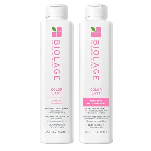 Biolage Color Last Shampoo & Conditioner Set - Helps Protect and Maintain Color-Treated Hair, Hydrates and Adds Shine, Paraben & Silicone-Free, Vegan