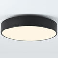 3-Light Modern Black Flush Mount Ceiling Light - 15.8 Inch, Dimmable, E12 LED Bulb Ready