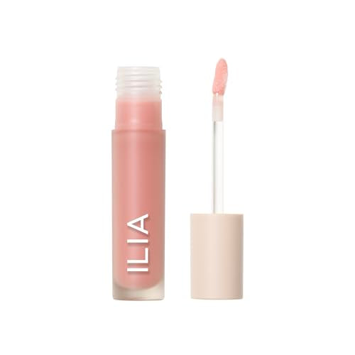ILIA Overglaze Hydrating Lip Gloss Porcelain - Pale Pink Pearl, 24-Hour Moisture, Plump & High Shine