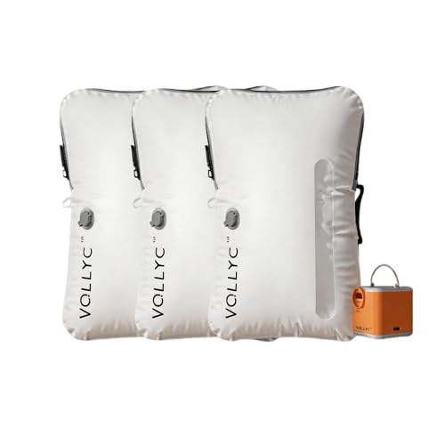 Travel Vacuum Bags with Pump 25L Large Capacity Waterproof Compression Storage Bag - 3 Pack White