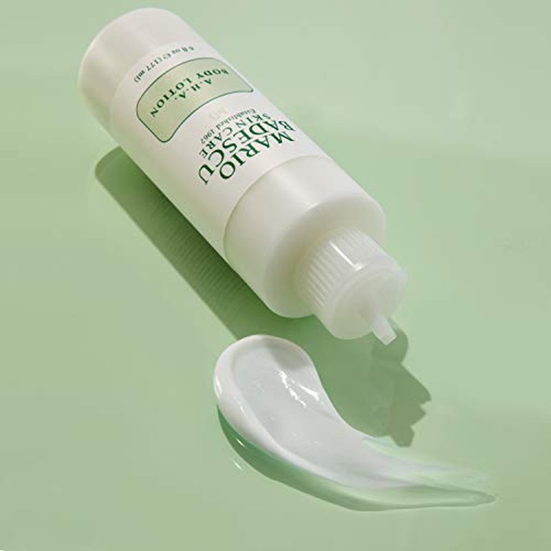 Mario Badescu AHA Body Lotion With Glycolic Acid - Moisturizing & Gentle Exfoliating Body Lotion for Softer, Youthful-looking Skin - Lightweight, Non-greasy Formula, 6 Fl Oz