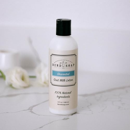 Unscented Goat Milk Lotion - Gentle Hydrating Formula for Sensitive Skin, 8oz Pack of 1