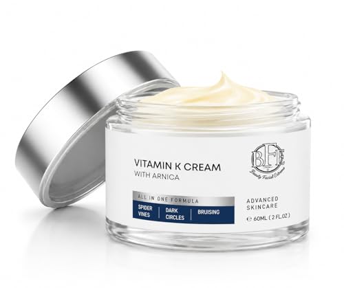 Vitamin K Cream with Arnica for Bruising Dark Circles & Spider Veins – Moisturizing Face & Body Care