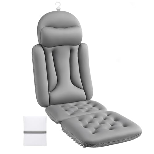 Full Body Bath Pillow with Non-Slip Suction Cups - Ergonomic Tub Support