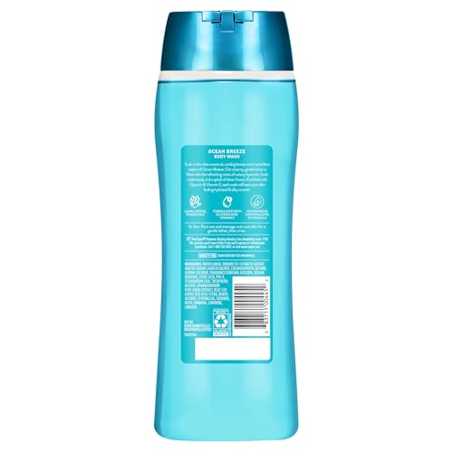 Suave Ocean Breeze Body Wash 3 Fl Oz Pack of 6 - Hydrating & Refreshing