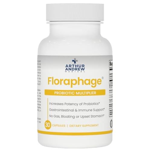 Arthur Andrew Medical, Floraphage, Prebiotic Formula and Probiotic Multiplier, 30 Capsules