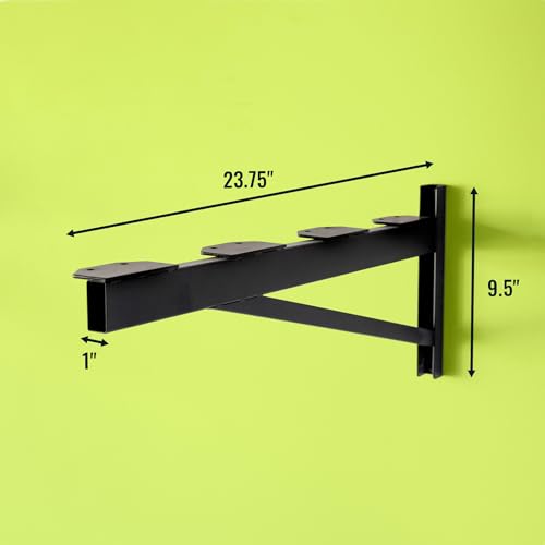 2' x 8' Heavy Duty Shelf Brackets Set of 3 – Supports 450 lbs, Includes Hooks