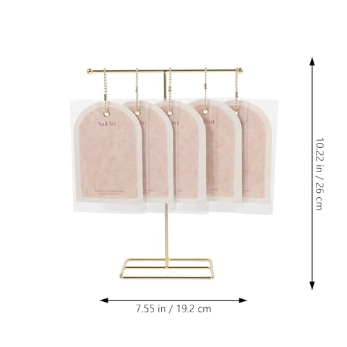 NOLITOY Nail Art Display Cards with Stand, False Nail Tips Sample Display Nail Gel Polish Display for Nail Art Manicure Tool